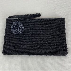 About Color Black Beaded Clutch New With Tags